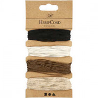 Natuurlijk hennep,  0,5 mm, bruin harmonie, 4x9m [HOB-50339]