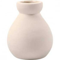 Vaas, h: 7 cm, wit, 6stuks [HOB-50551]