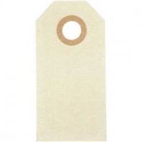 Labels, afm 3x6 cm,  250 gr, naturel, 30stuks [HOB-510030]