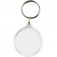 Sleutelhanger, Rond, d: 40 mm, 25stuks [HOB-51270]