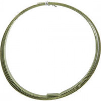 Alu draad, b: 15 mm, dikte 0,5 mm, groen, plat, 2m [HOB-518332]