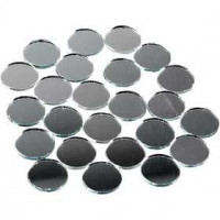 Spiegel mozaiek tegels, d: 18 mm, dikte 2 mm, ronde, 400stuks [HOB-52295]