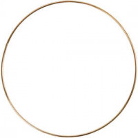 Metalen ring, d: 20 cm, dikte 3 mm, goud, 1stuk [HOB-52428]