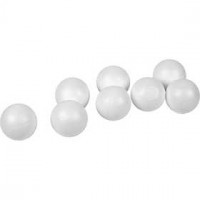 Ballen, d: 4 cm, wit, styropor, 100stuks [HOB-543022]