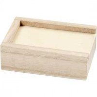 Doos, afm 9x6x3 cm, binnenmaat 7,4x4,4x2 cm, Keizerin boom, 1stuk [HOB-55762]