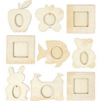 Lijsten, afm 9,5-14 cm, triplex, 18stuks [HOB-56148]