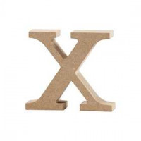 Letter, x, h: 8 cm, dikte 2 cm, MDF, 1stuk [HOB-56263]