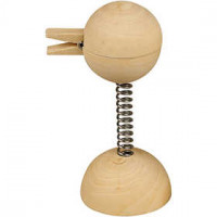 Knijper met veer, d: 4 cm, h: 10,5 cm, china berry, 1stuk [HOB-564850]