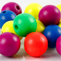 Neonmix, d: 16 mm, gatgrootte 3 mm, neonmix, 16gr, circa 15 div [HOB-566971]