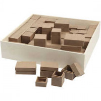 Dozen, h: 2,5-5 cm, MDF, 60stuks [HOB-56753]