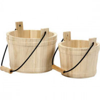 Emmer met hengsel, afm 14x11 cm, afm 16x17 cm, Keizerin boom, 2stuks [HOB-57541]