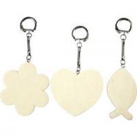 Sleutelhangers, afm 6-7 cm, dikte 3 mm, 12stuks [HOB-57684]