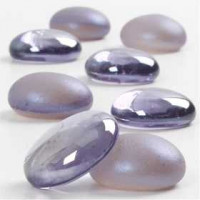Glass Deco, paars, d: 18-20 mm, dikte 8 mm, 370gr [HOB-591005]