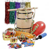 Grabbelton met toebehoren, h: 38 cm, grenen, klein, 1set [HOB-59208]