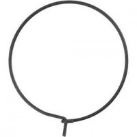 Creolen, d: 30 mm, zwart, 6stuks [HOB-60593]