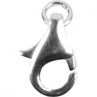 Karabijnsluiting, l: 11 mm, sterling zilver, 5stuks [HOB-60830]