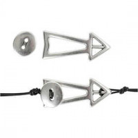 Sieradensluiting, l: 35 mm, b: 15 mm, verzilverd, 1stuk [HOB-61156]