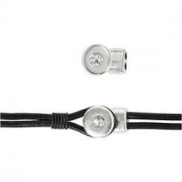 Sieradensluiting, l: 20 mm, b: 10 mm, verzilverd, 1stuk, gatgrootte 3 mm [HOB-61157]