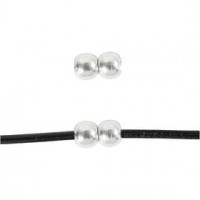 Sieradensluiting, l: 10 mm, b: 6 mm, verzilverd, 1stuk, gatgrootte 2,1 mm [HOB-61160]