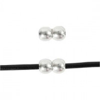 Sieradensluiting, l: 13 mm, b: 7 mm, verzilverd, 1stuk, gatgrootte 3 mm [HOB-61161]