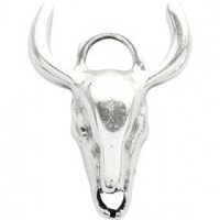 Sieraden hanger, l: 35 mm, b: 25 mm, verzilverd, 1stuk [HOB-61164]