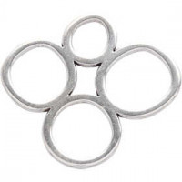 Sieraden hanger,  40 mm, verzilverd, 1stuk [HOB-61166]