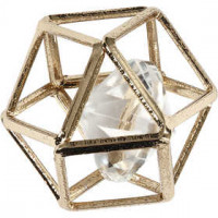 Sieraden hanger, d: 15 mm, verguld, 1stuk [HOB-61167]