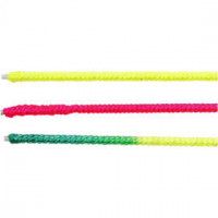 Wire met nylon, l: 40 cm, dikte 1,5 mm, neon geel, neon multi, neon roze, 6div [HOB-61560]