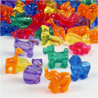 Figuur kralen, afm 25 mm, gatgrootte 4 mm, dieren, 700ml, 350 gr [HOB-61825]