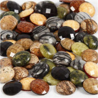 Cabochons, d: 14 mm, dikte 4 mm, 108stuks [HOB-680209]