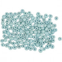 Rocailles, afm 8/0 , d: 3 mm, turquoise, 500gr, gatgrootte 0,6-1,0 mm [HOB-682042]