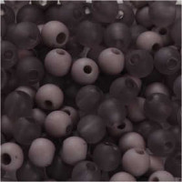 Plastic Kralen, d: 6 mm, gatgrootte 2 mm, lichtpaars, 40gr, circa 150 stuk [HOB-69592]