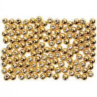 Kralen, d: 2,7 mm, gatgrootte 0,7 mm, goud, 150stuks [HOB-698021]