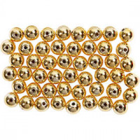 Kralen, d: 5 mm, gatgrootte 0,7 mm, goud, 100stuks [HOB-698121]