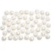 Kralen, d: 5 mm, gatgrootte 0,7 mm, parelmoer, 100stuks [HOB-698161]