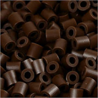 Foto kralen, afm 5x5 mm, gatgrootte 2,5 mm, donkelbruin (2), 1100stuks [HOB-755520]
