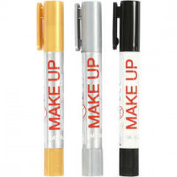 Playcolor Make up, goud, zilver, zwart, robot, 3x5gr [HOB-76305]