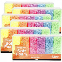 Soft Foam, 6x6 packs, asstd. colours [HOB-78059]