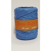 Raffia Gedraaid Koord Blauw 150 meter (1 rol) [HV-RAFBL]