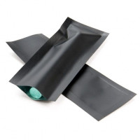 Plastiek Zakken Mat Zwart 3,8x10,2cm Sealbaar permanente Sluiting (100 stuks) [CRB4B]