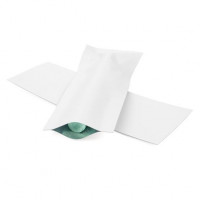 Plastiek Zakken Wit 3,8x10,2cm Sealbaar permanente Sluiting (100 stuks) [CRB4W]