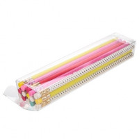 Plastiek Doosjes 3,8x2,5x19,1cm Kristalhelder (25 stuks) [FPB340]