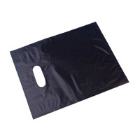 Draagtassen Plastiek Zwart 20x25cm PE 20 micron (100 stuks) [H810BK3]