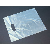 Draagtassen Plastiek Frost 20x25cm PE 20 micron (100 stuks) [H810FT3]