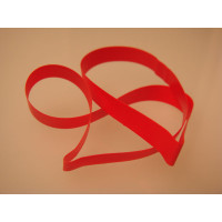 Deco Rekkers Vinyl Stretch Rood 25,5cm (50 stuks) [10CVLRD]