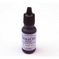 Inktkussen Stazon Navulling Stone Gray (1 flesje) [SZ32INK]