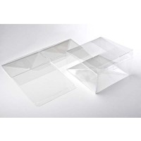 Plastiek Doosjes 14,3x14,3x5,1cm Voedselveilig Autolock Bodem (25 stuks) [PLB198]