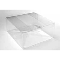 Plastiek Doosjes 20,6x20,6x7,6cm Voedselveilig Autolock Bodem (25 stuks) [PLB207]