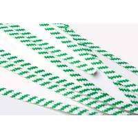 Bindstrips 15,2x0,4cm Papier Wit/Groen gestreept (1000 stuks) [TT6WGS]
