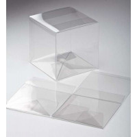 Plastiek Doosjes 12,7x12,7x12,7cm met Autolock Bodem (25 stuks) [PLB68]